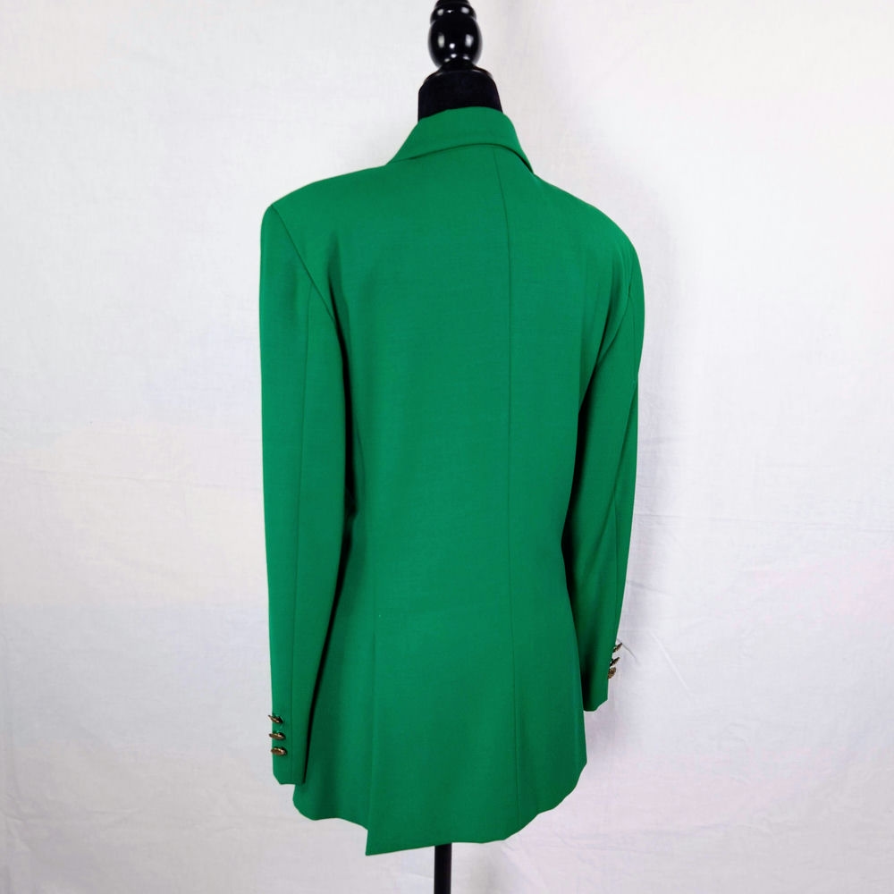 Moschino Cheap and Chic giacca verde in lana 1990s - immagine 5
