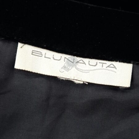 Gonna in velluto nera Blunauta anni '90