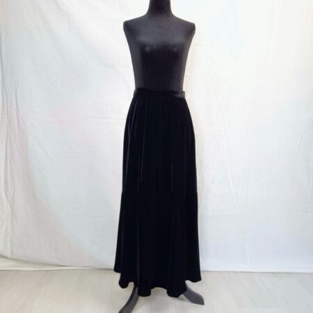 Gonna in velluto nera