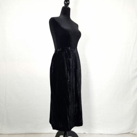 gonna in velluto nero