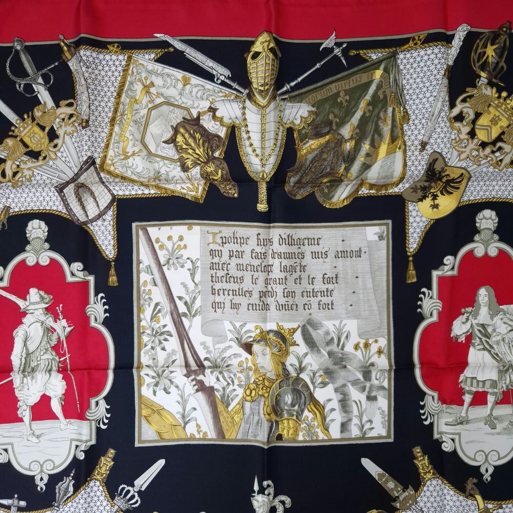 Hermès Armeria foulard vintage anno 1966 - immagine 6