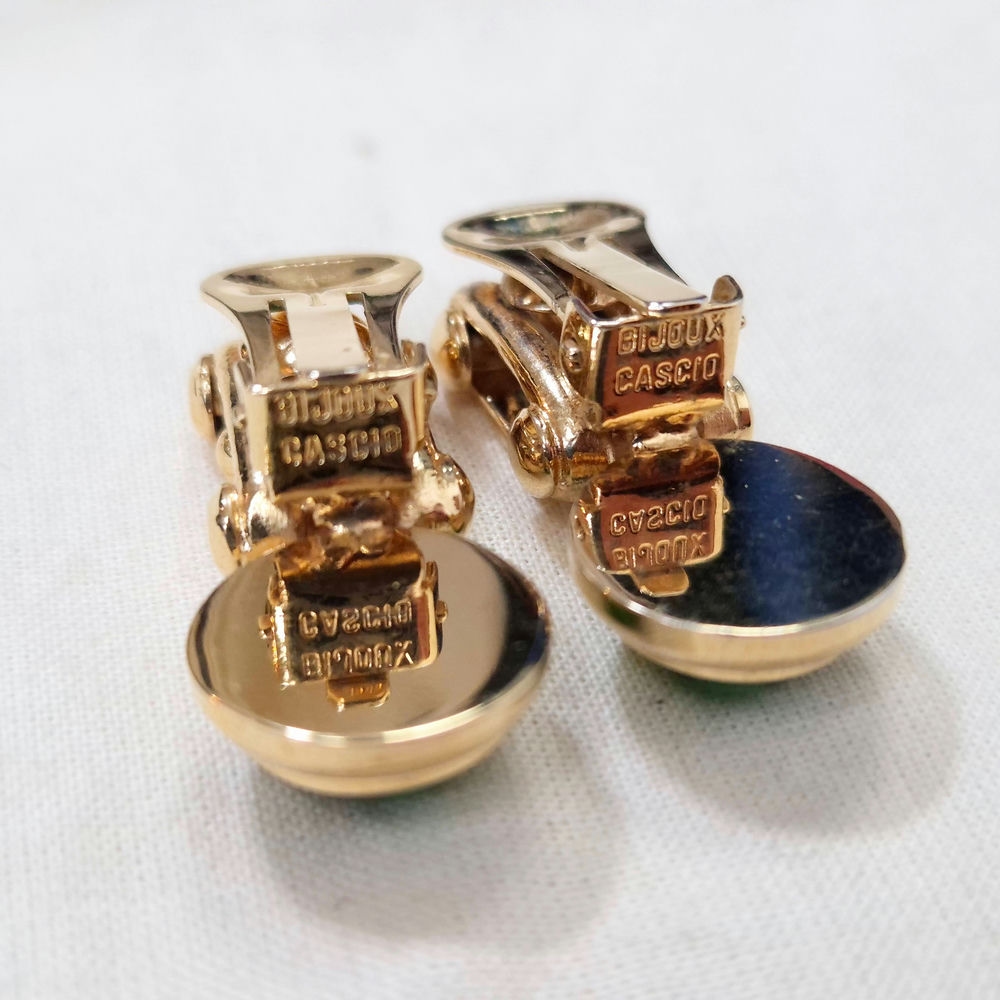 Orecchini verdi vintage Cascio