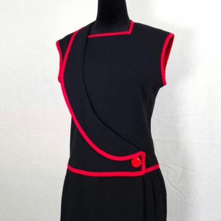 Valentino V Night vestito da sera rosso e nero