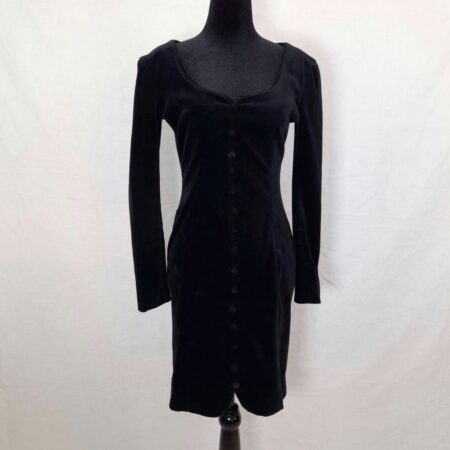 vestito in velluto nero