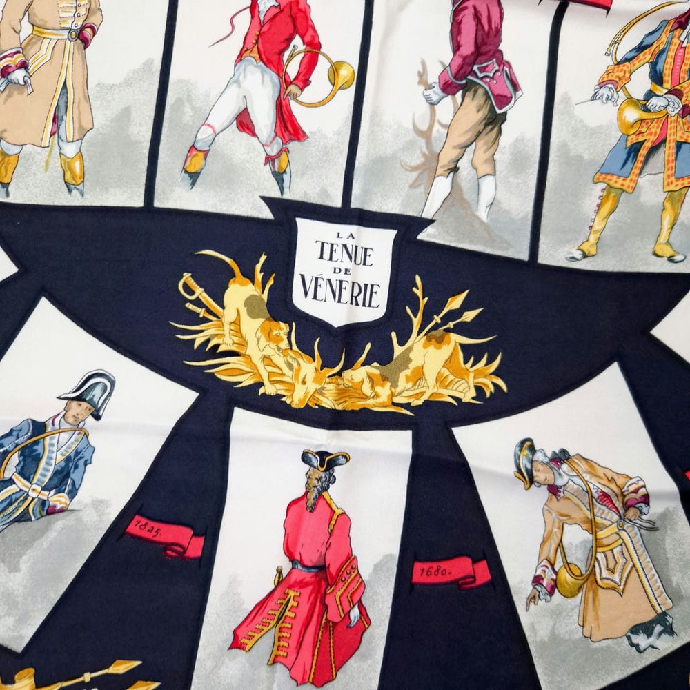 Hermès carré La Tenue de Venerie 1962 - immagine 3