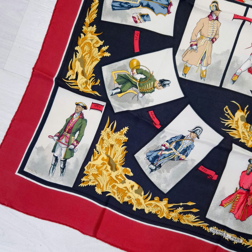 Hermès carré La Tenue de Venerie 1962 - immagine 7