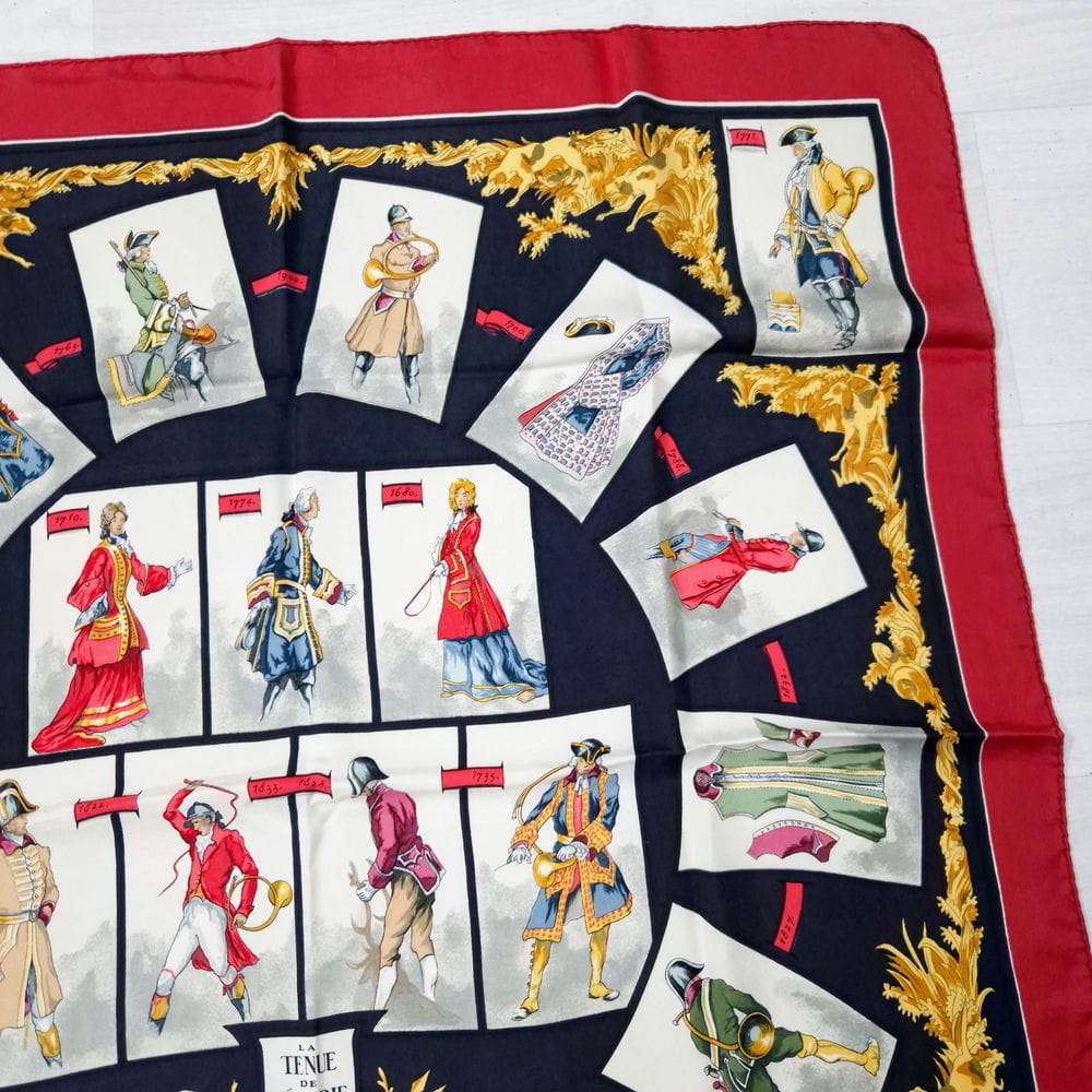 Hermès carré La Tenue de Venerie 1962 - immagine 4