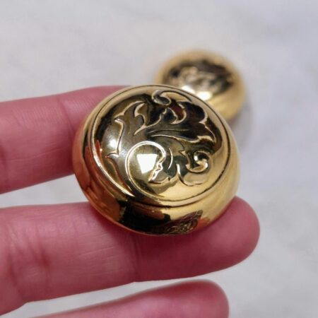 Orecchini dorati vintage anni '70