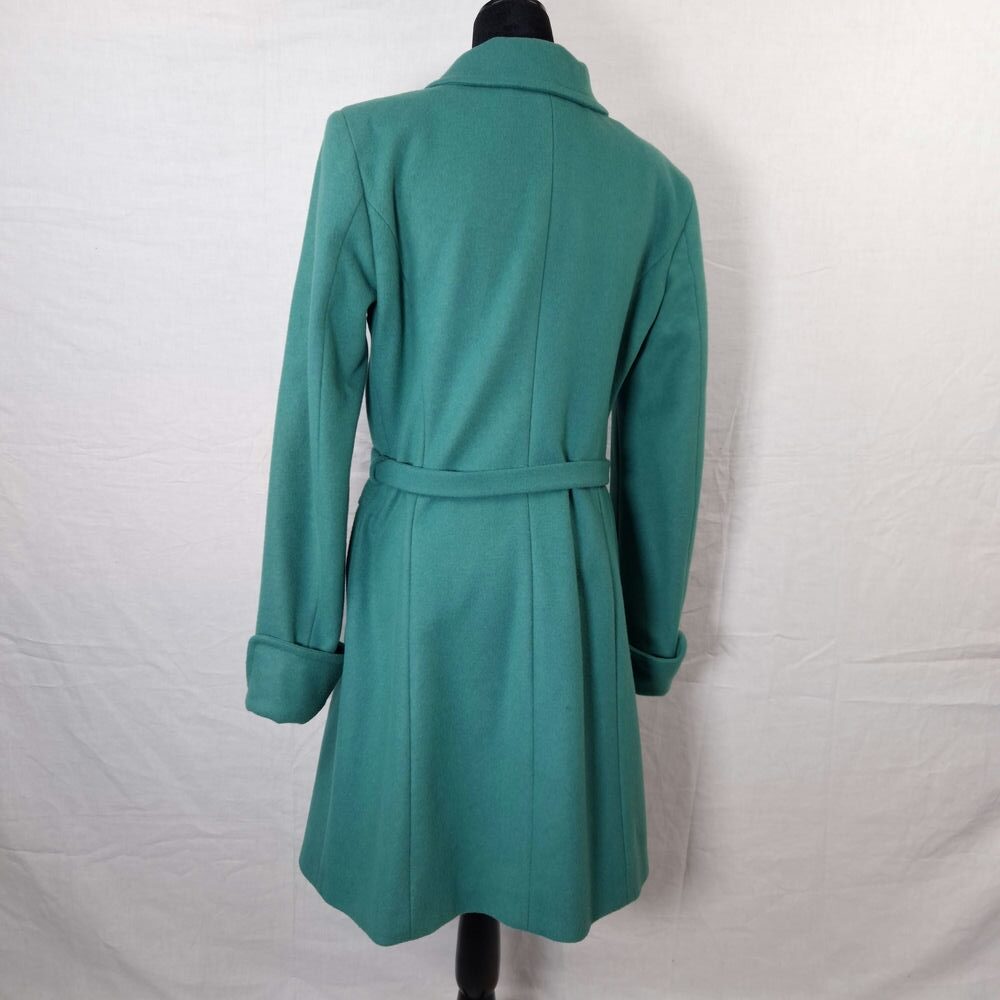 cappotto verde lana