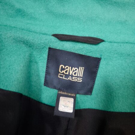 Cappotto verde in lana Cavalli Class y2k