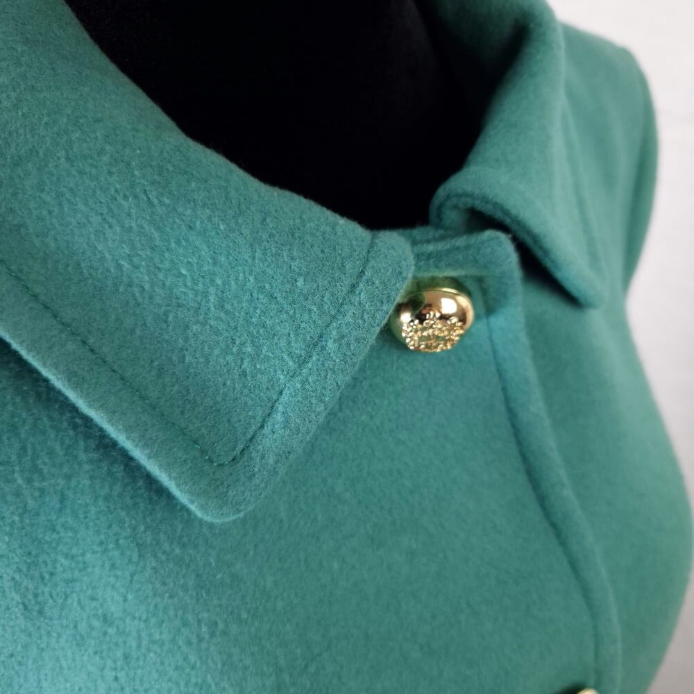 cappotto verde acqua