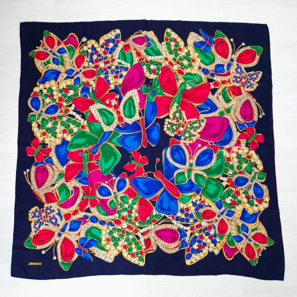 Chanel silk scarf