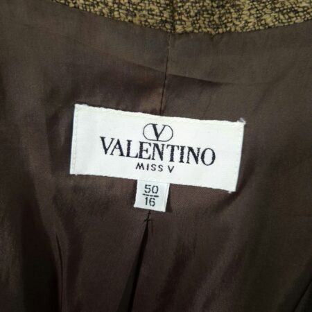 Valentino Miss V giacca marrone melange
