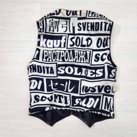 gilet moschino similpelle