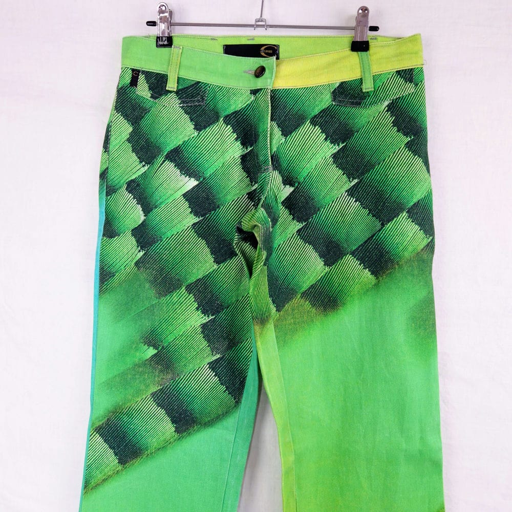 Just Cavalli jeans verdi fantasia rettile - immagine 5