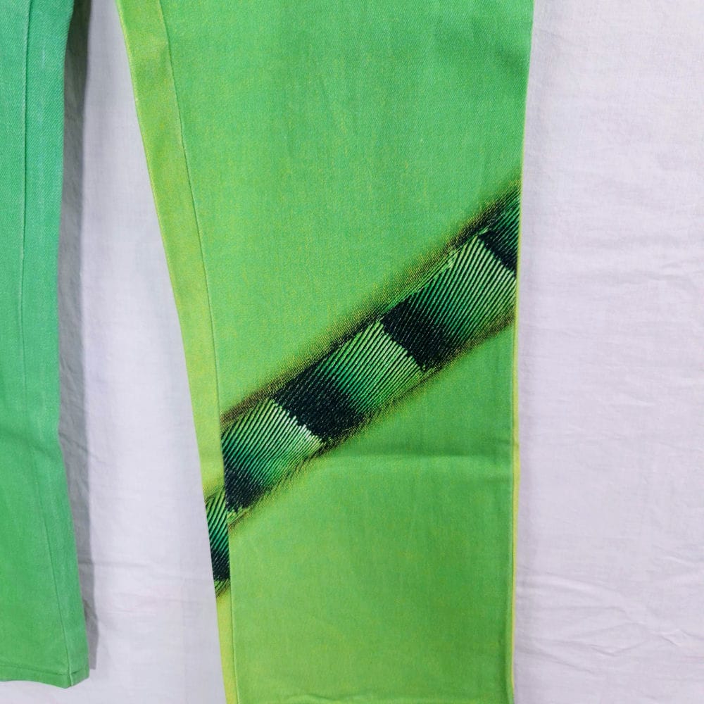 Just Cavalli jeans verdi fantasia rettile - immagine 4