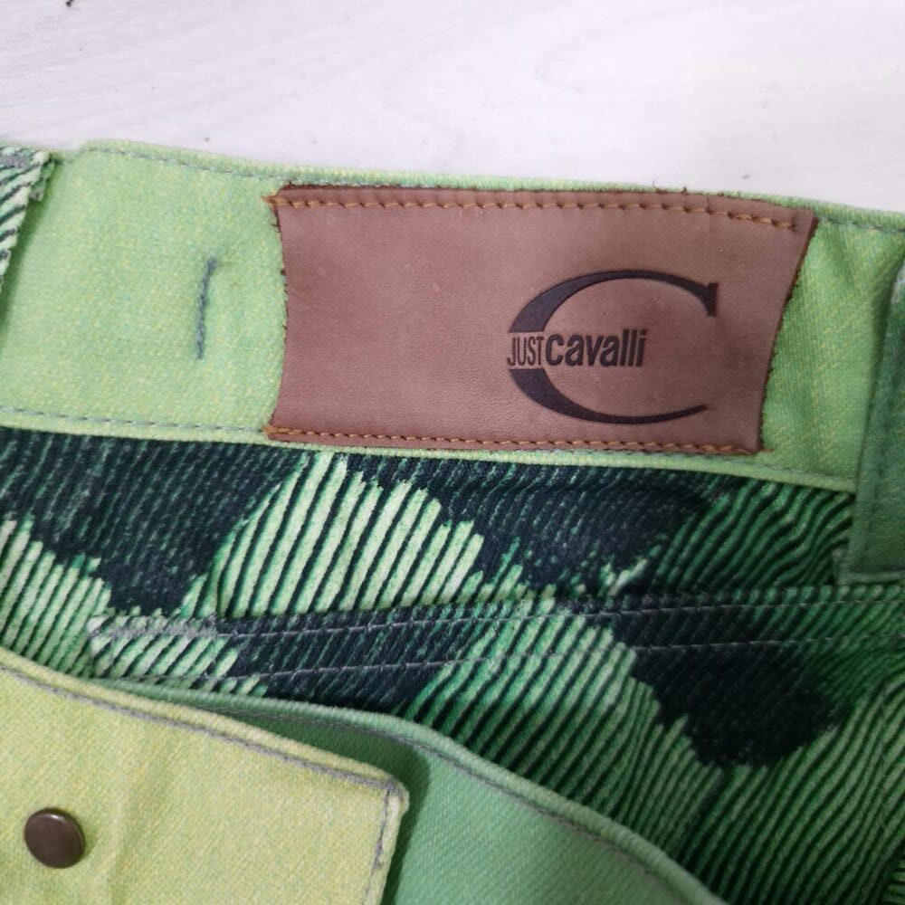 Just Cavalli jeans verdi fantasia rettile - immagine 7