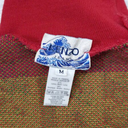 Maglione Kenzo anni '80 rosso a fiori