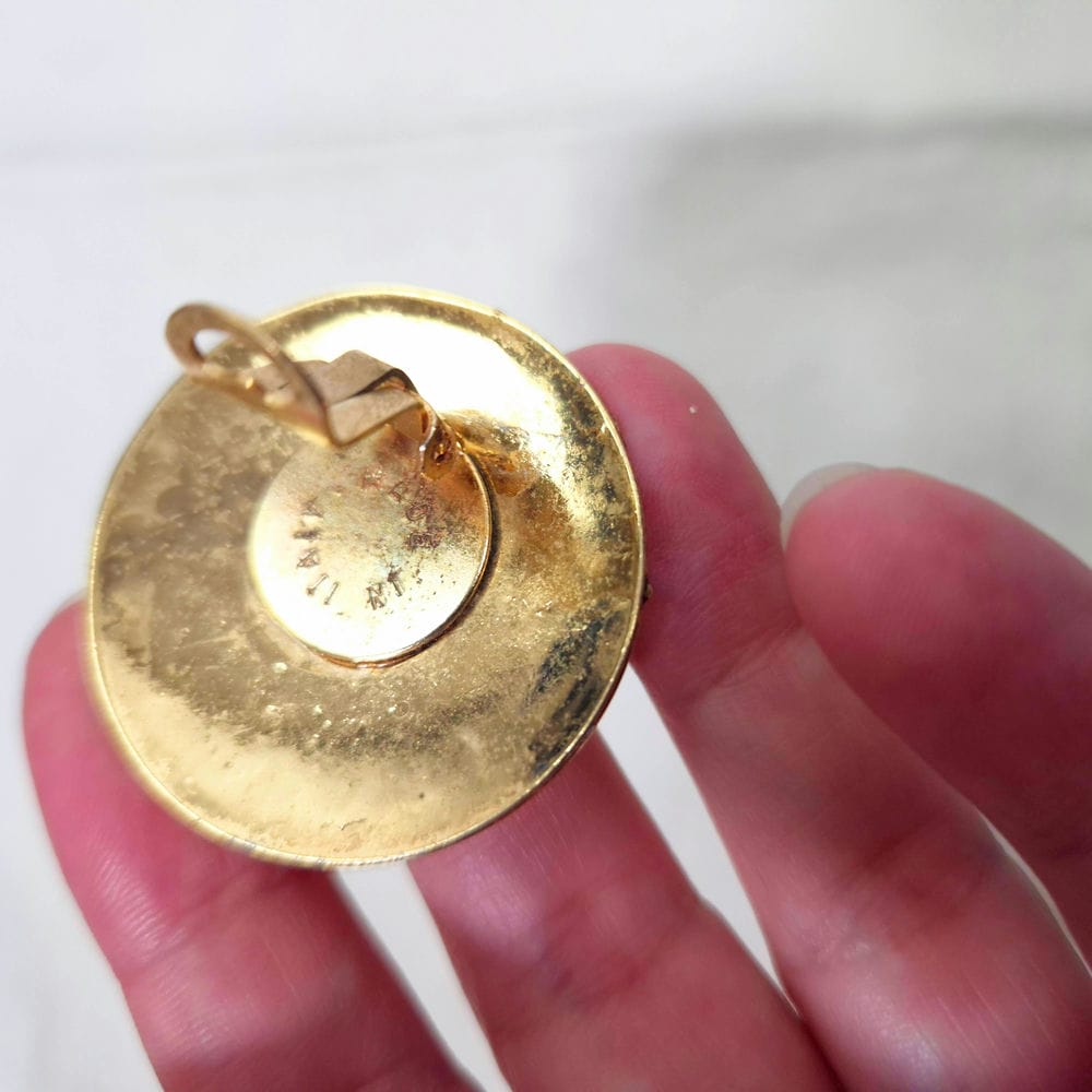 Orecchini rotondi vintage - immagine 6