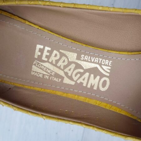 Salvatore Ferragamo scarpe gialle a punta
