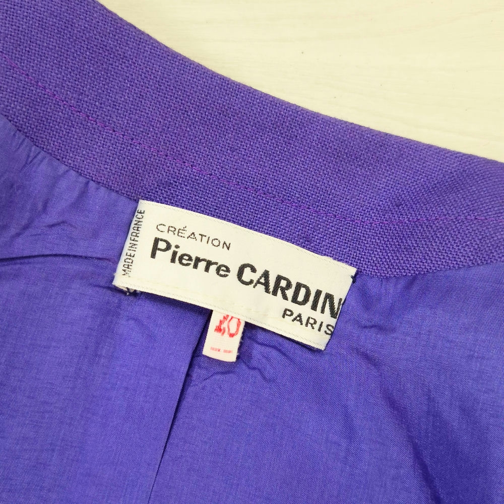 Pierre Cardin giacca viola stile Space Age