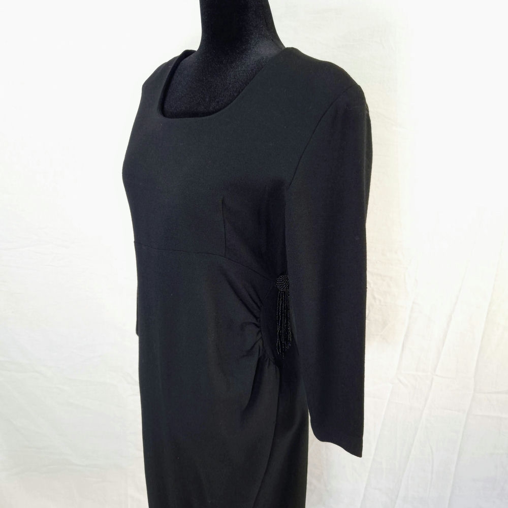 black sheath dress