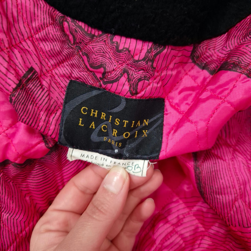 Christian Lacroix Paris cappotto in lana nero