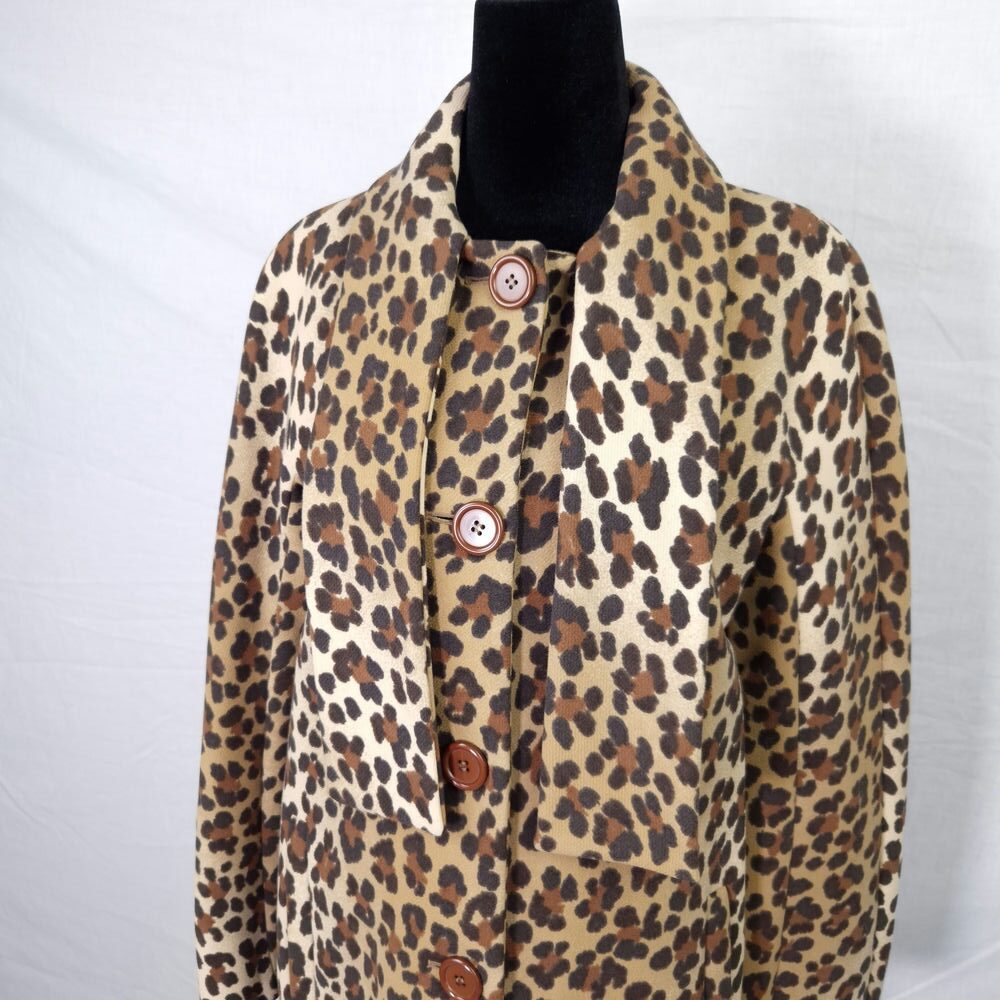 leopard print coat