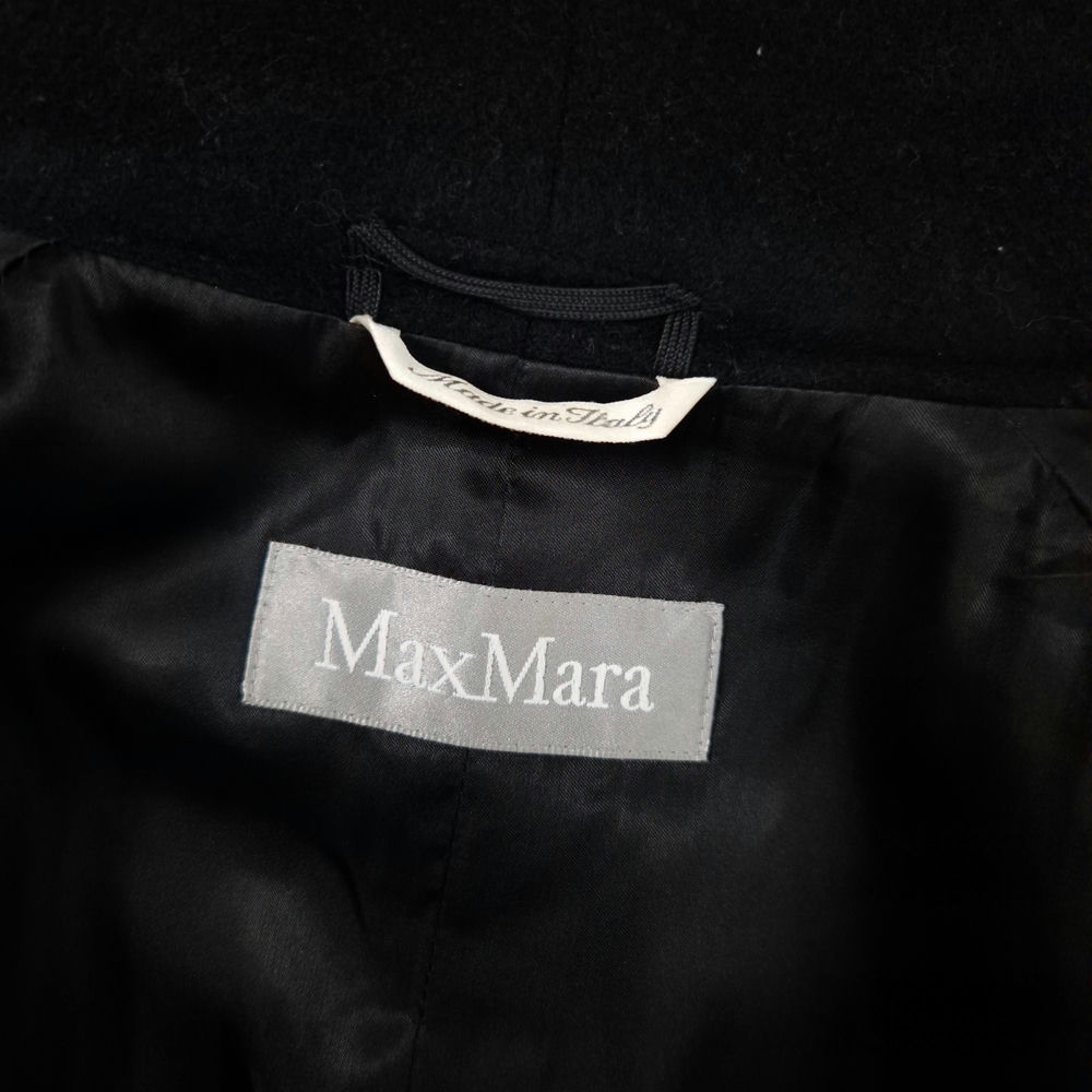 Max Mara cappotto nero lungo