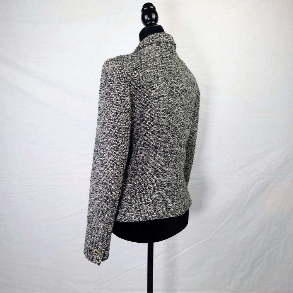 giacca lana grigio melange