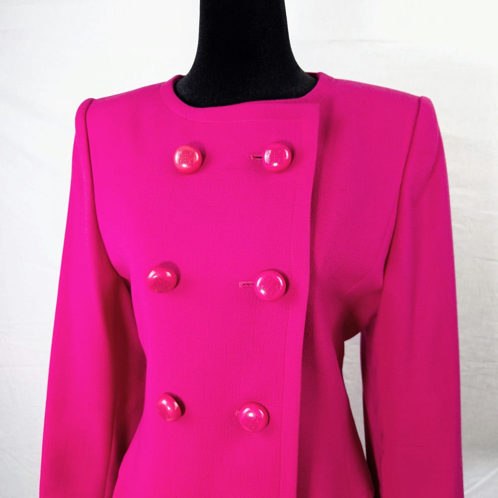 Givenchy giacca fucsia doppiopetto - immagine 2