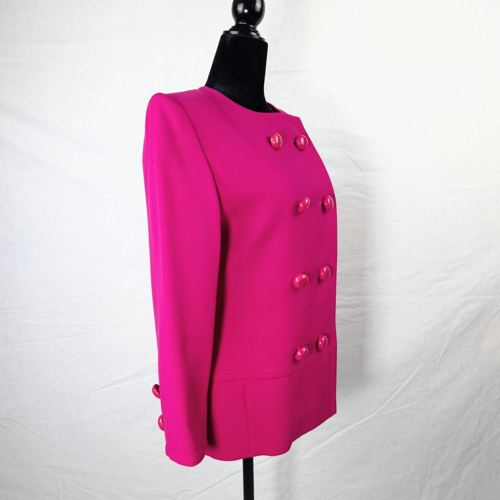 Givenchy giacca fucsia doppiopetto - immagine 3