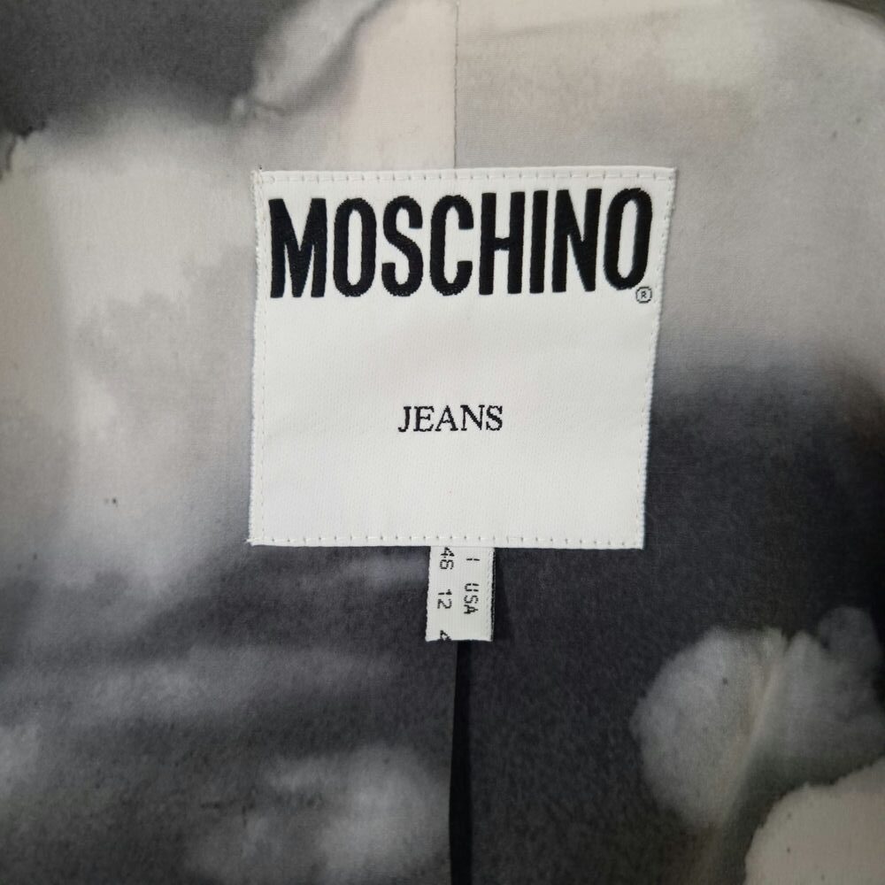 Moschino giacca gessata in lana anni '90