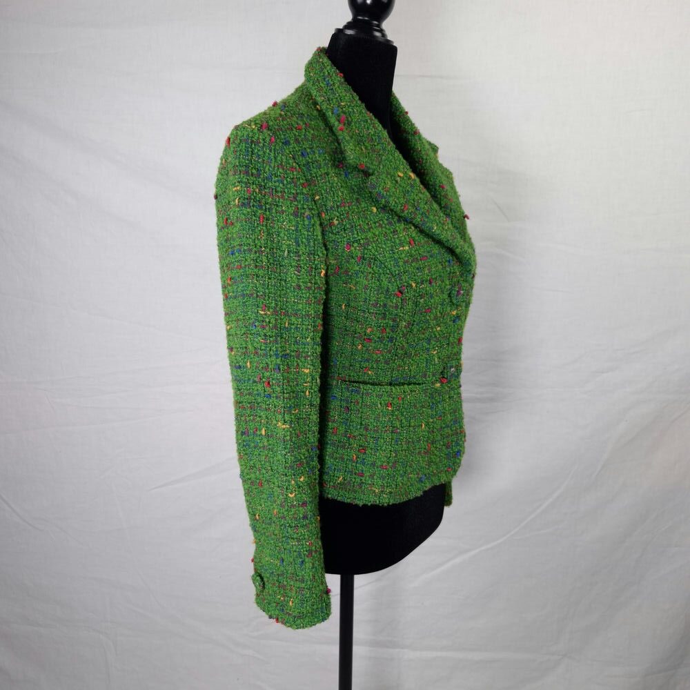 Giacca verde in lana