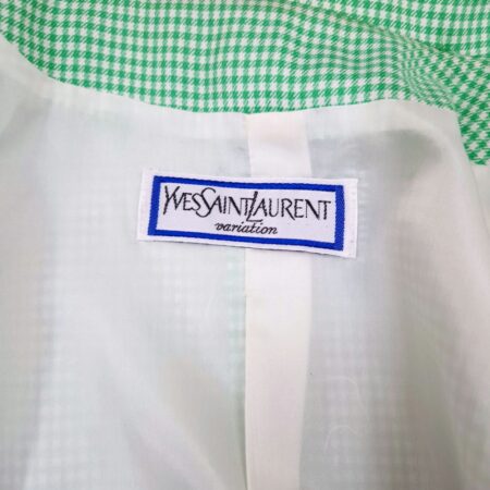 YSL Variation giacca verde vichy