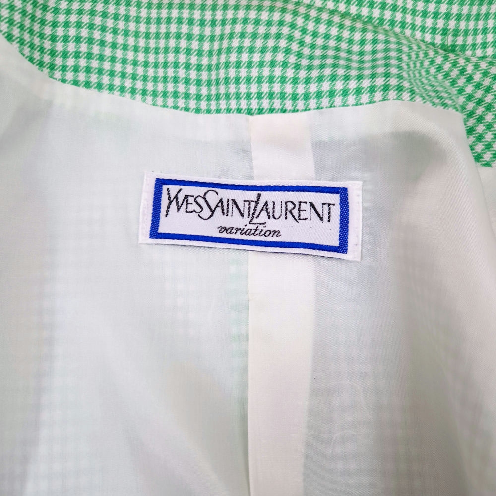 YSL Variation giacca verde vichy