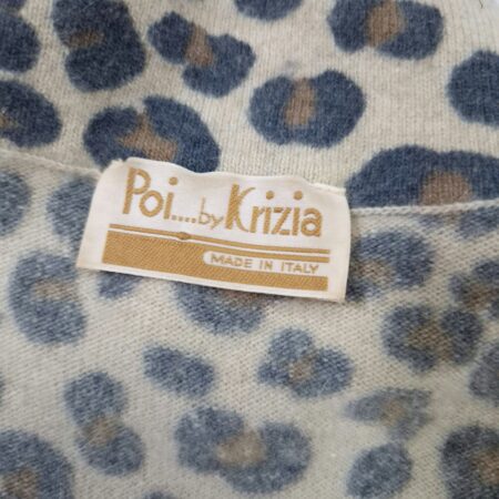 Krizia maglia leopardata in lana a maniche corte