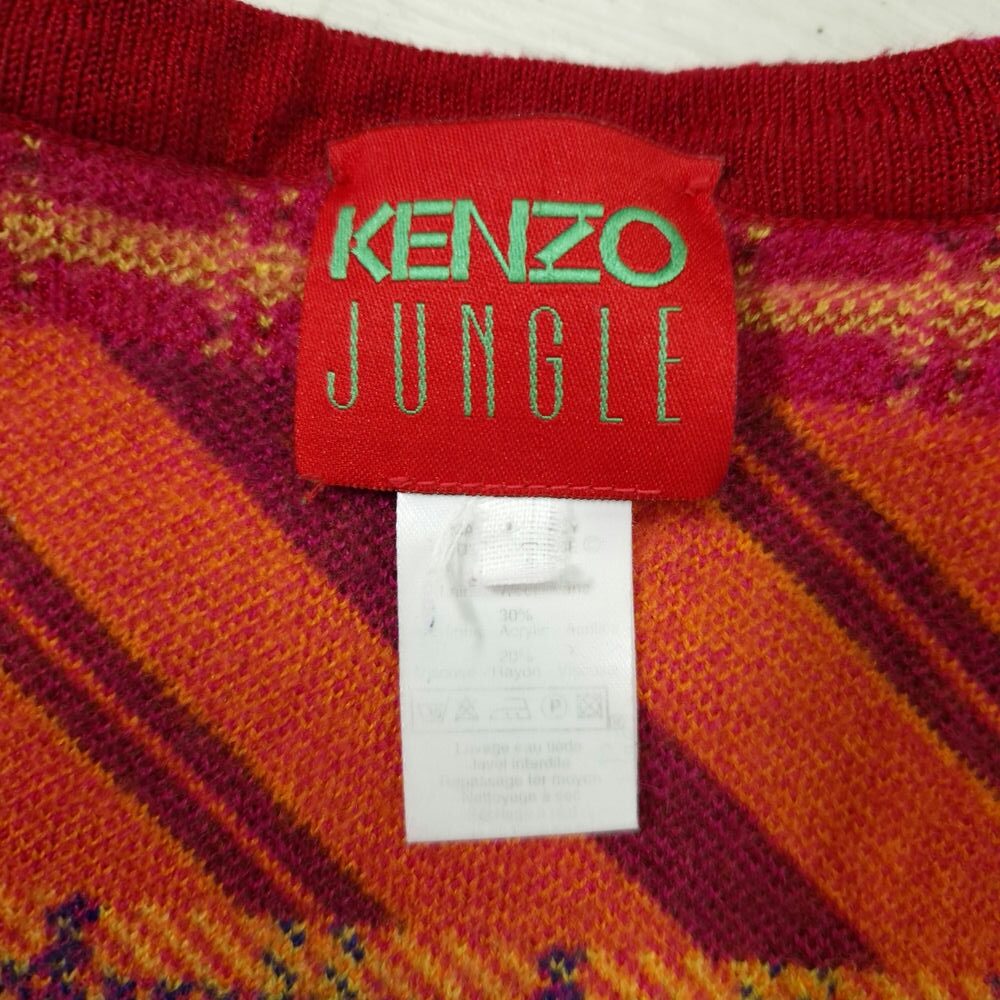 Kenzo Jungle maglioncino fantasia 1990s