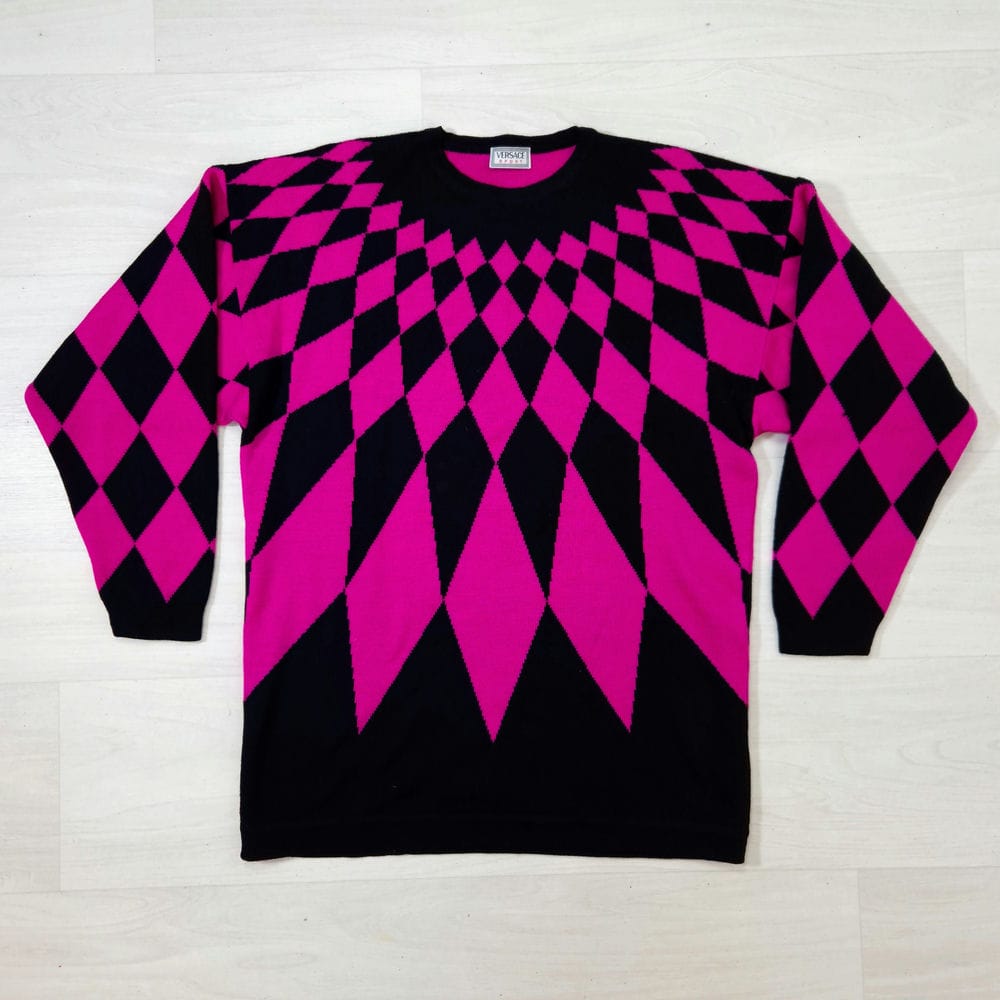 maglia a rombi vintage