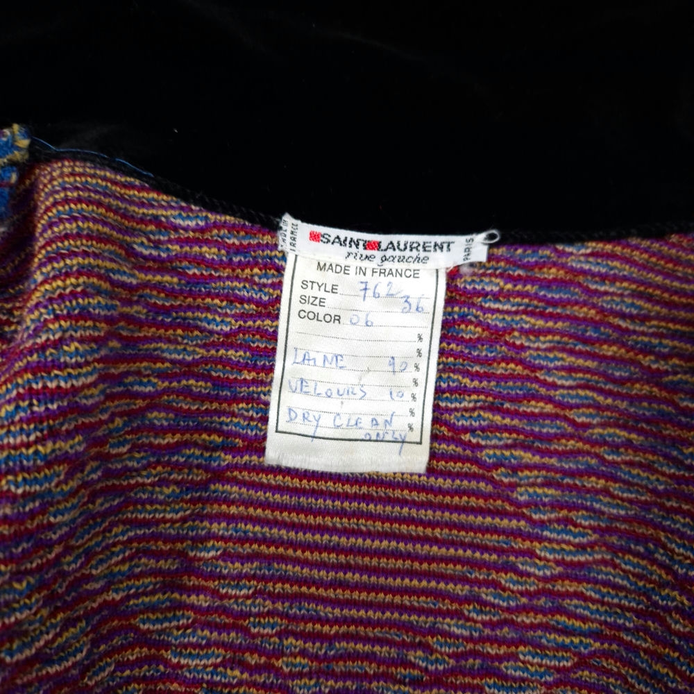 YSL maglione doppiopetto anni '70