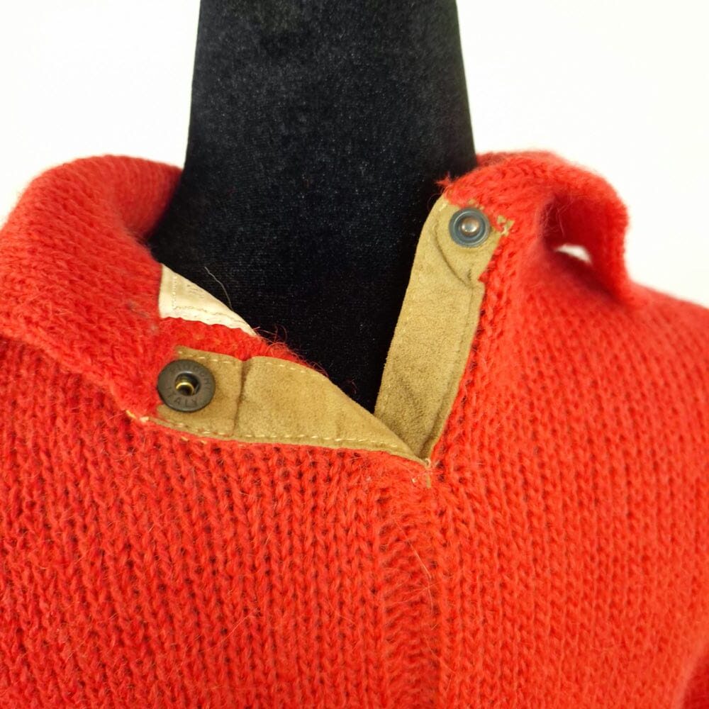 JCdC pour Iceberg maglione rosso in alpaca con inserti in pelle - immagine 5