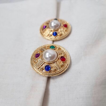 Orecchini rotondi vintage anni '80