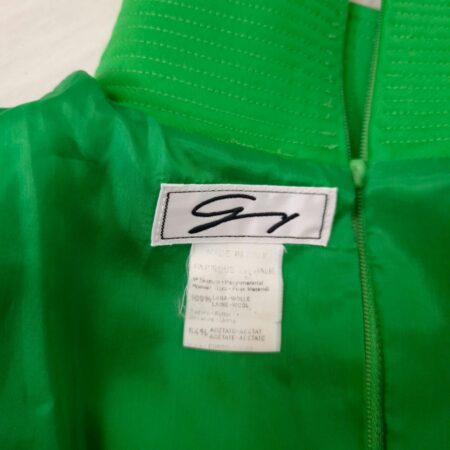 Genny vintage vestito verde in lana