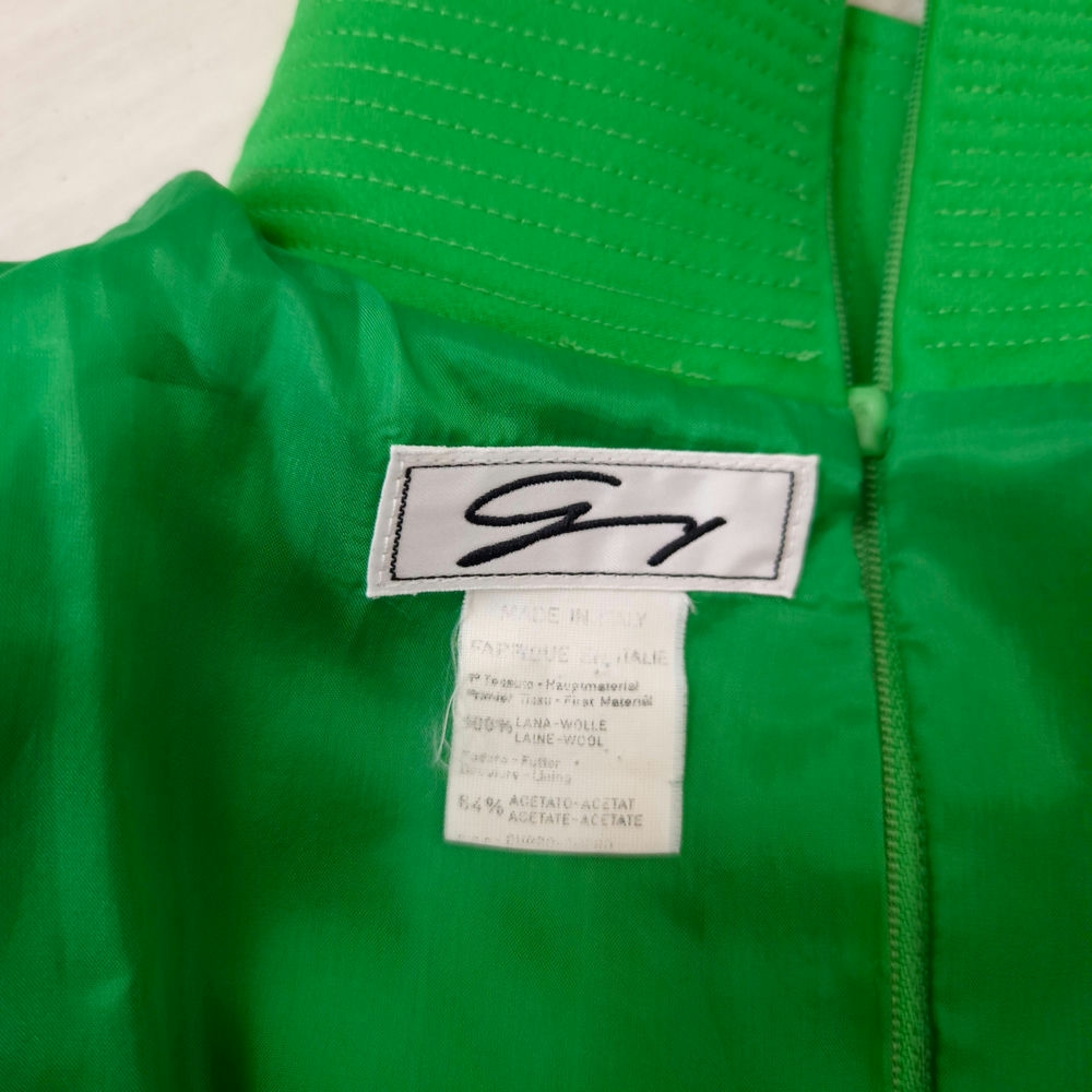 Genny vintage vestito verde in lana