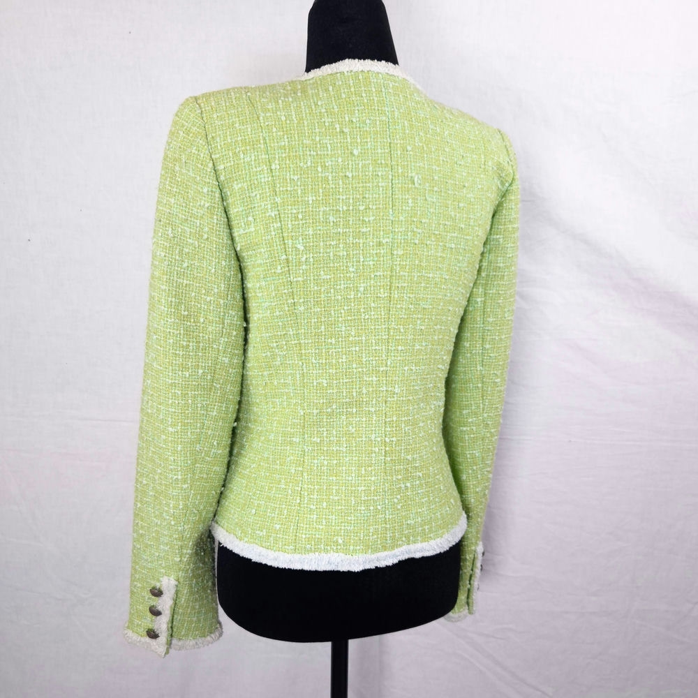 Chanel style jacket verde chiaro