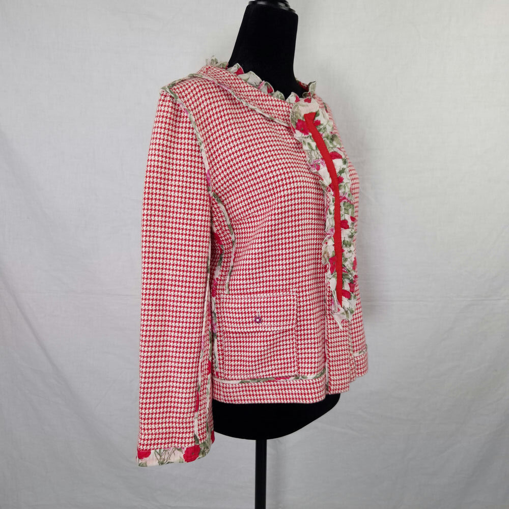 Dolce & Gabbana giacca rossa pied-de-poule - immagine 3