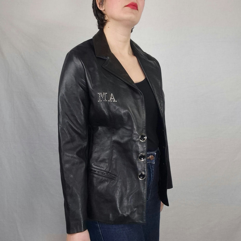 leather black jacket