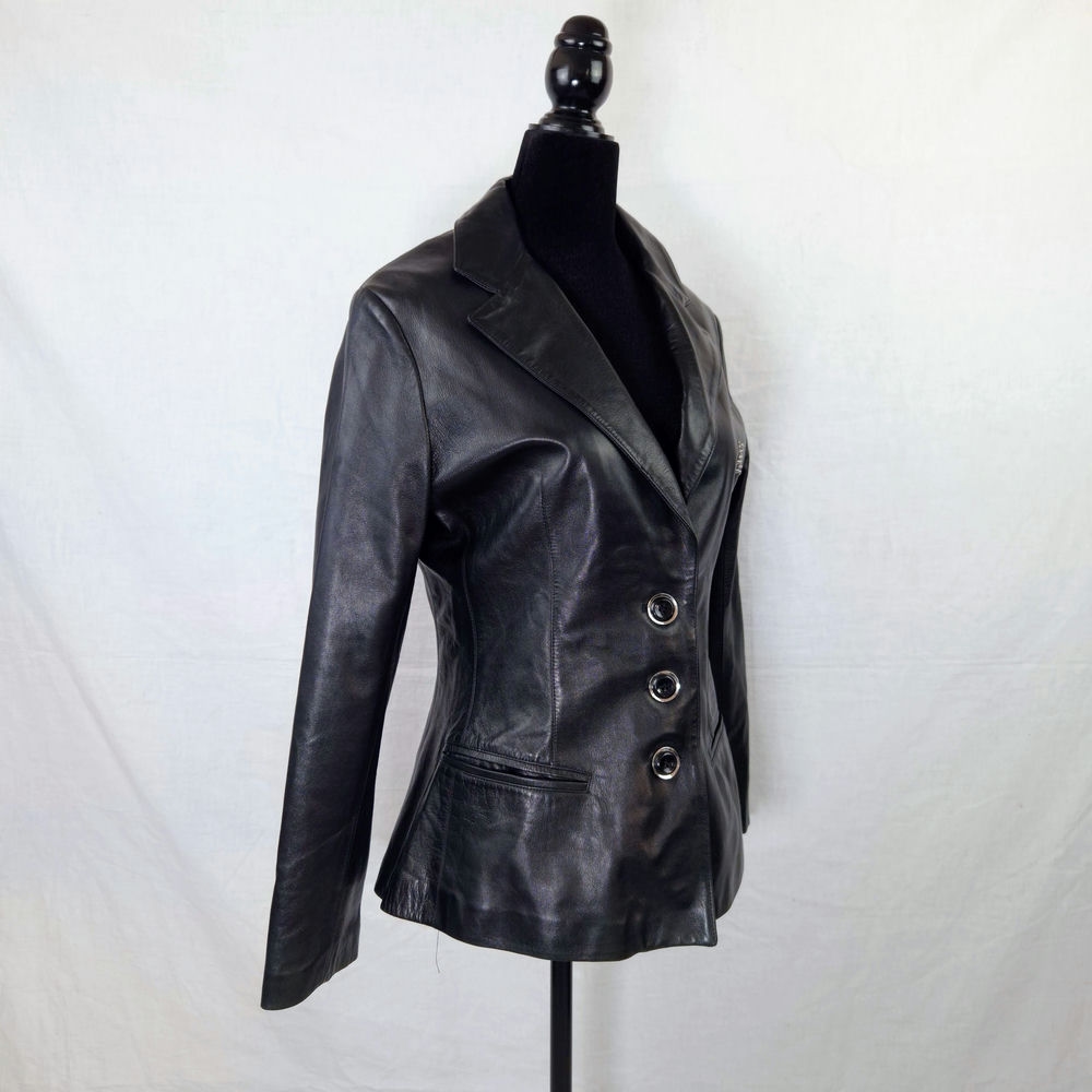 giacca pelle vintage anni 90