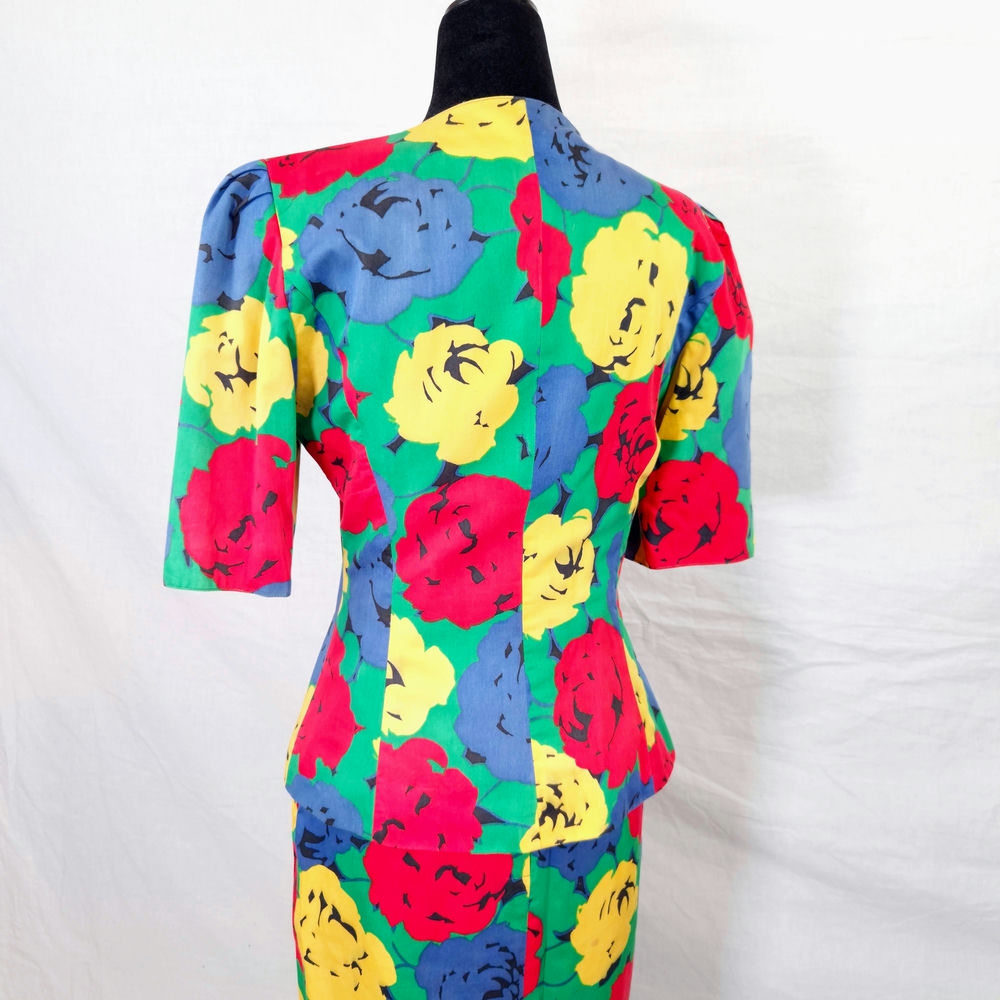 tailleur a fiori vintage