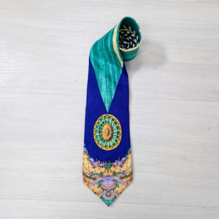 cravatta blu e turchese